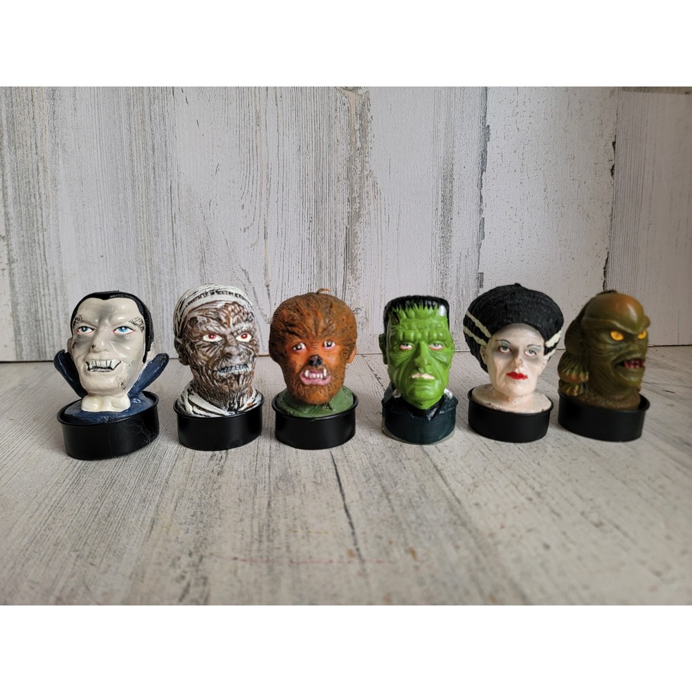 Universal monsters mummy candle Halloween set Frankenstein wolfman